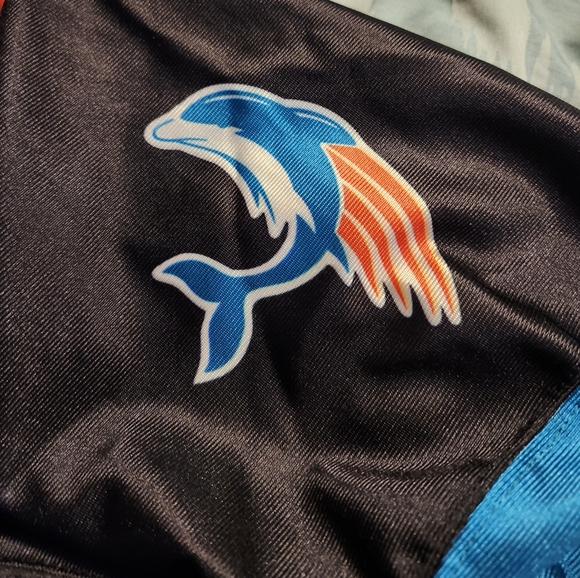 VINTAGE ALLESON MIAMI DOLPHINS LONG JERSEY T-SHIRT Men's Size Large‎ #50 - Picture 5 of 10